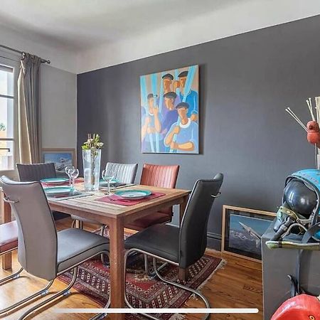 Ferienwohnung Exceptionnel 3 Pieces Art Deco En Dernier Etage Avec Garage Prive Centre Biarritz Exterior foto